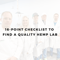 Checklist to find a quality hemp lab