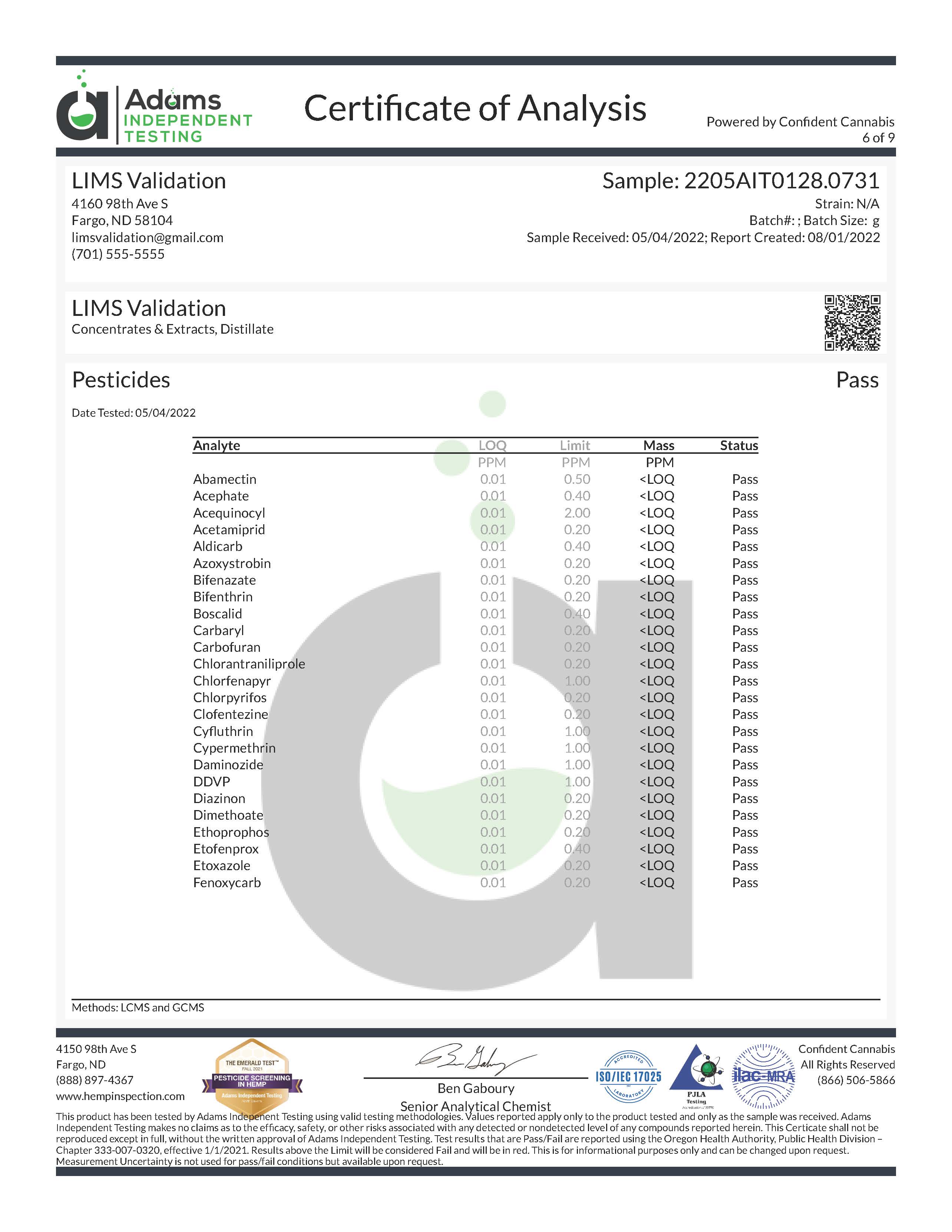 Example Pesticides Page 1